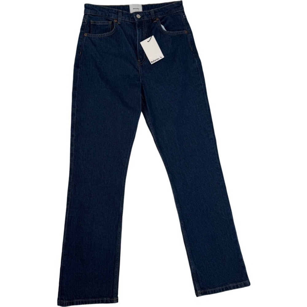 REFORMATION NEW 29 Jax High Rise Straight Jeans Dark Wash Stretch Sustainable